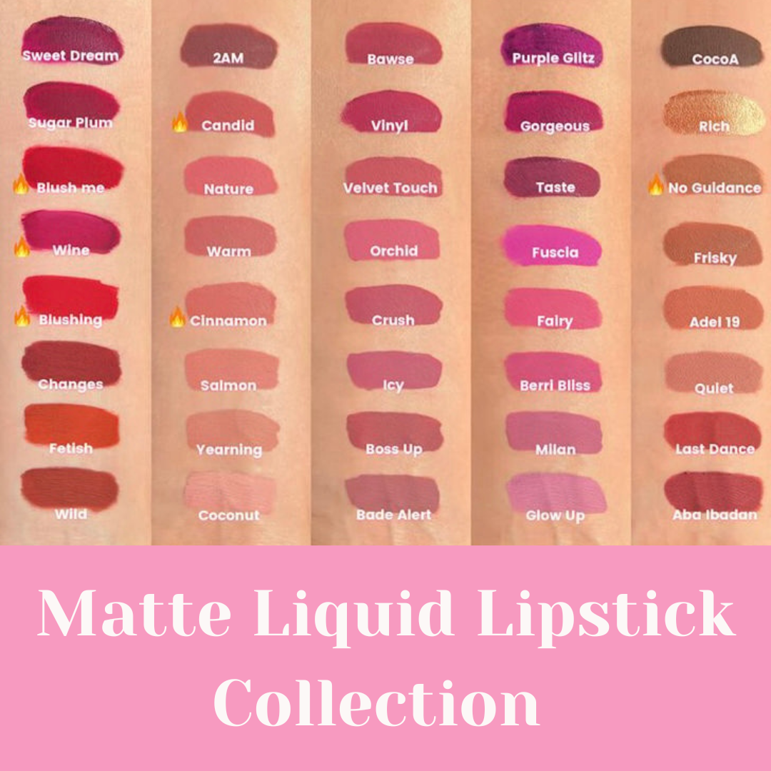 Matte Liquid Lipstick Bags