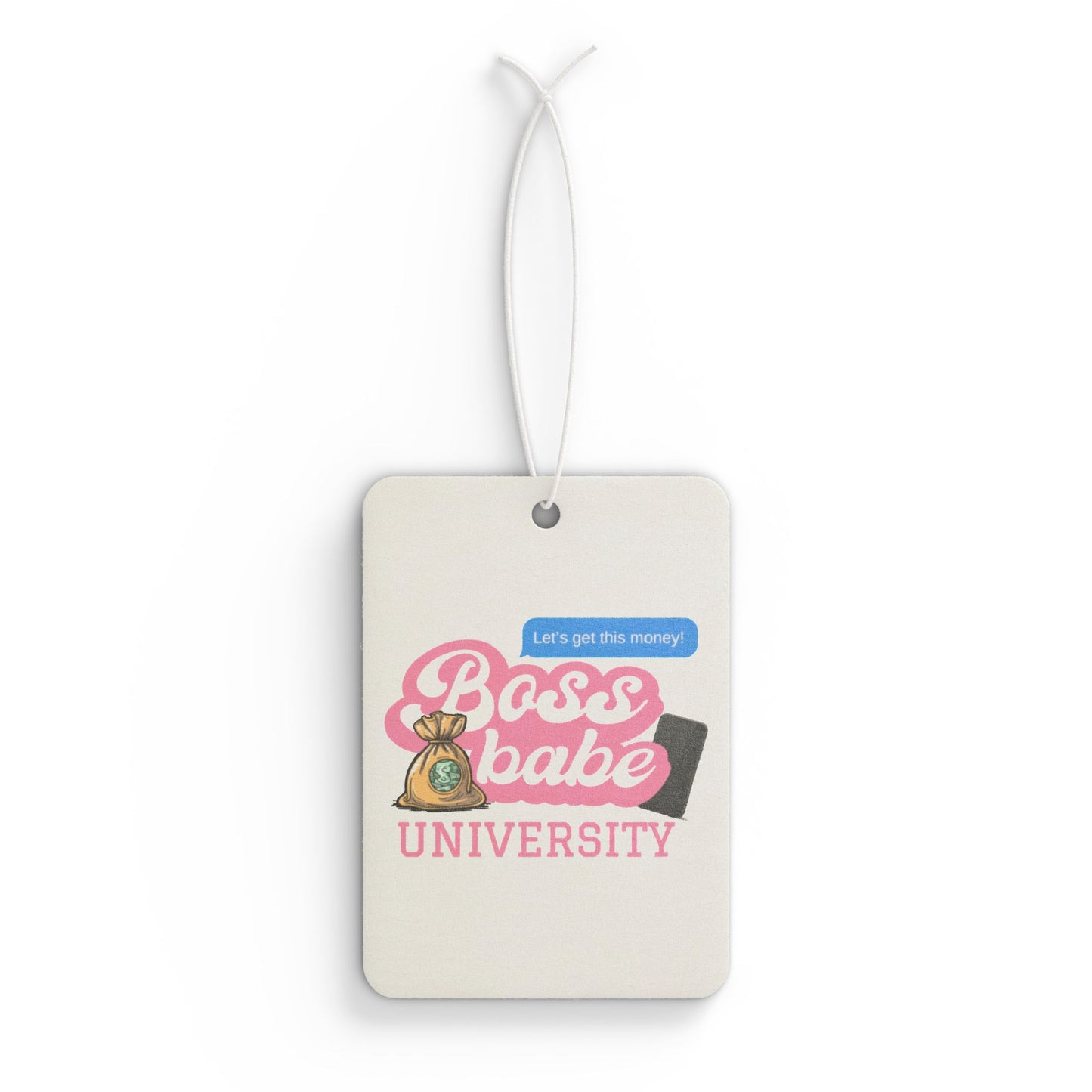 Boss Babe University Car Air Freshener - Motivational Aromatherapy Tag